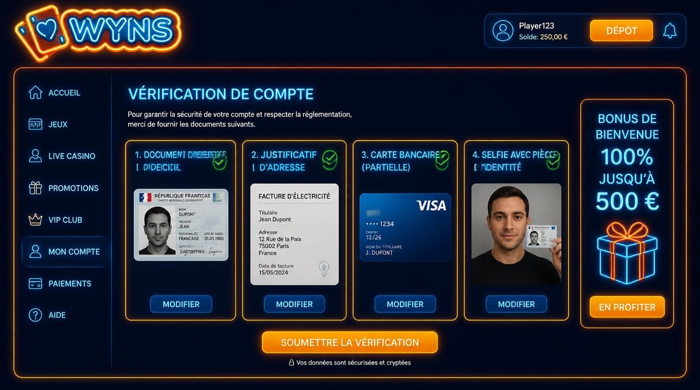 Illustration des procédures KYC demandées
